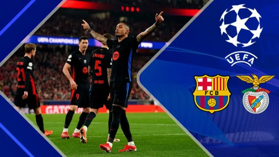 بارسلونا در مفابل بنفیکا